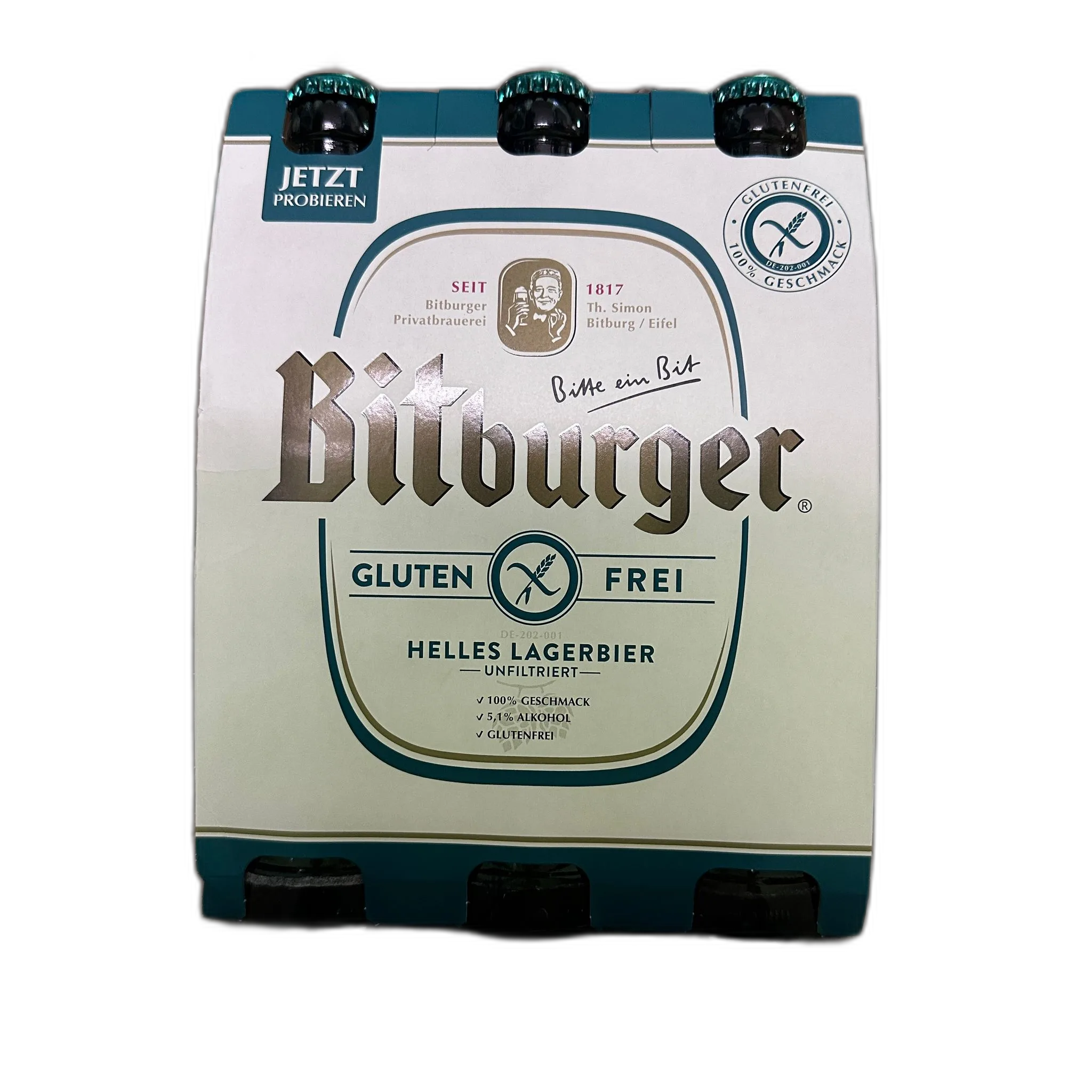 Bitburger Glutenfrei Helles 6x 0,33l