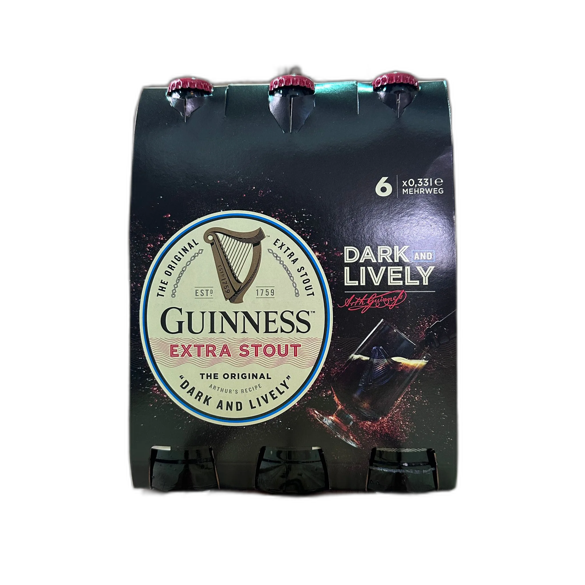 Guinness Dunkelbier 6x 0,33l